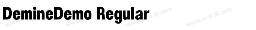 DemineDemo Regular字体转换